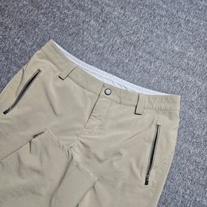 REI Hiking Pants Women 6 Petite Tan Khaki Softshell Outdoor Trekking 843221